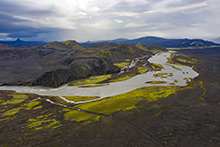 Typisch isländische Landschaft